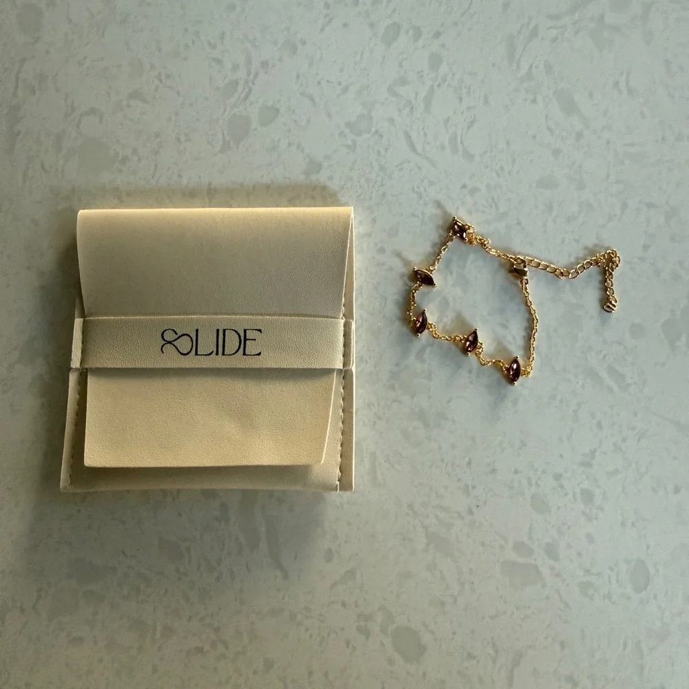 Gold and Red Women's Bracelet
